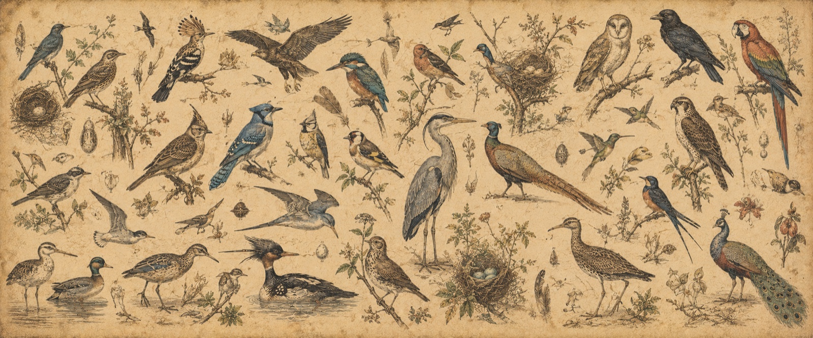 Planche ornithologique