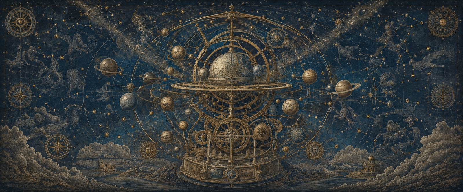 Carte stellaire et machine planétaire