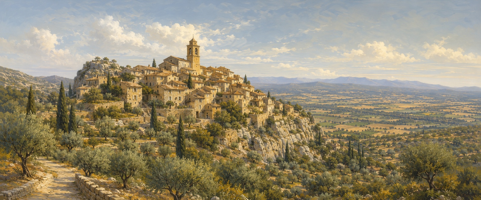 Village perché des Alpilles