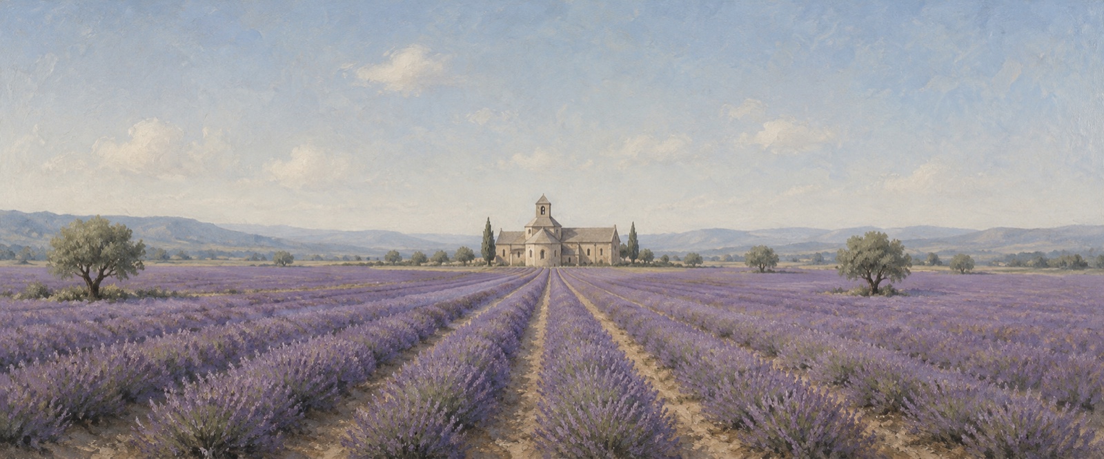 Lavande et abbaye