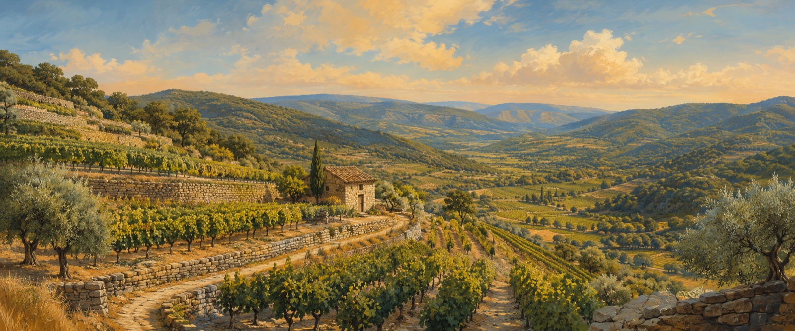 Vignes en terrasses