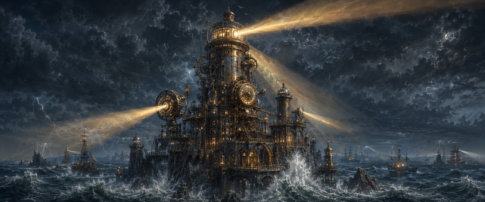 Phare-machine gardien des mers