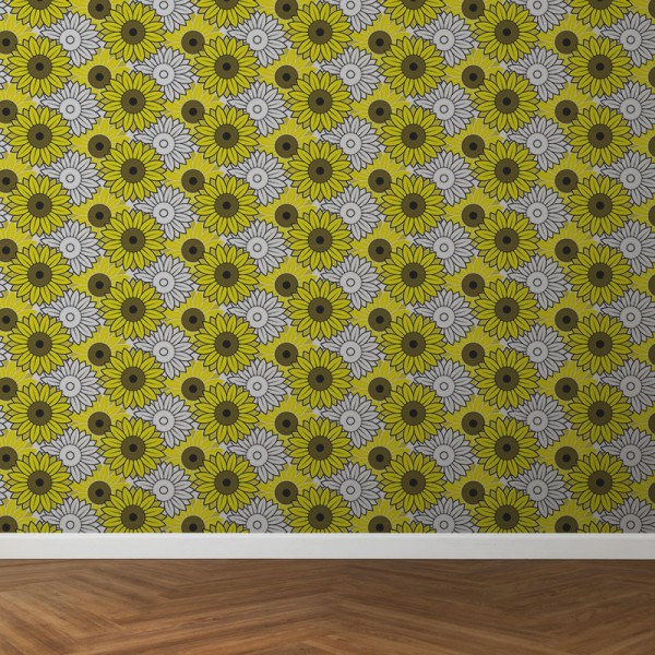 Papier Peint Helianthus — Ambiance 3