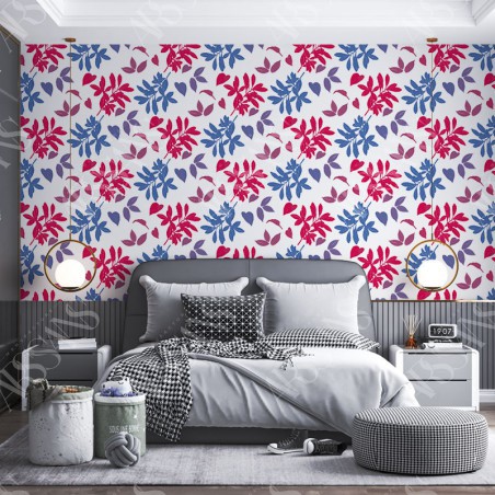 Papier Peint Coloratus - papier peint intissé bleu pour chambre