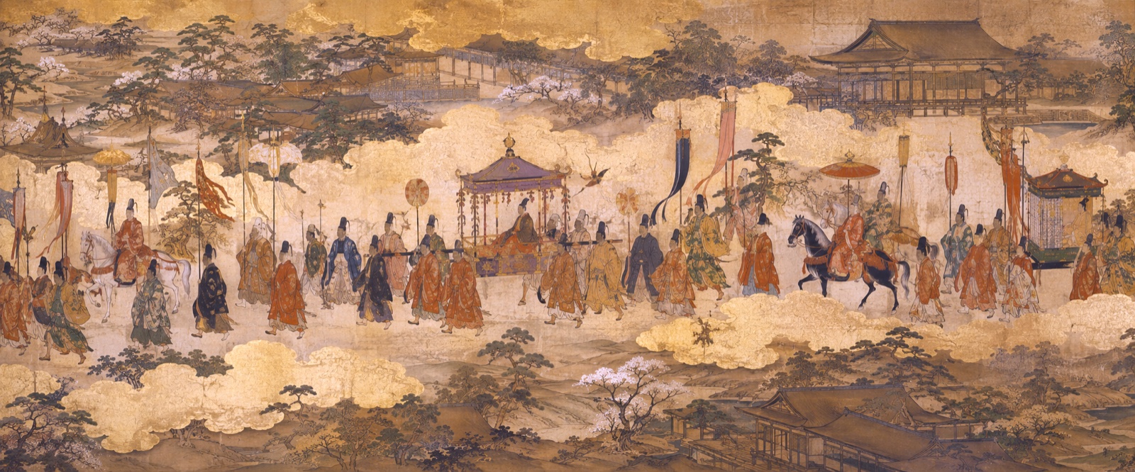 Papier peint fresque carte ancienne - Le Rouleau de la Procession