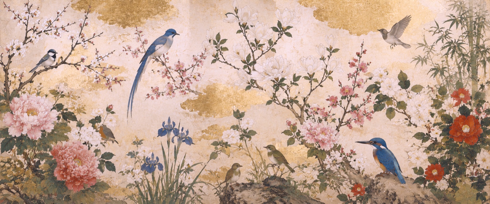 Papier peint fresque carte ancienne - La Planche aux Oiseaux