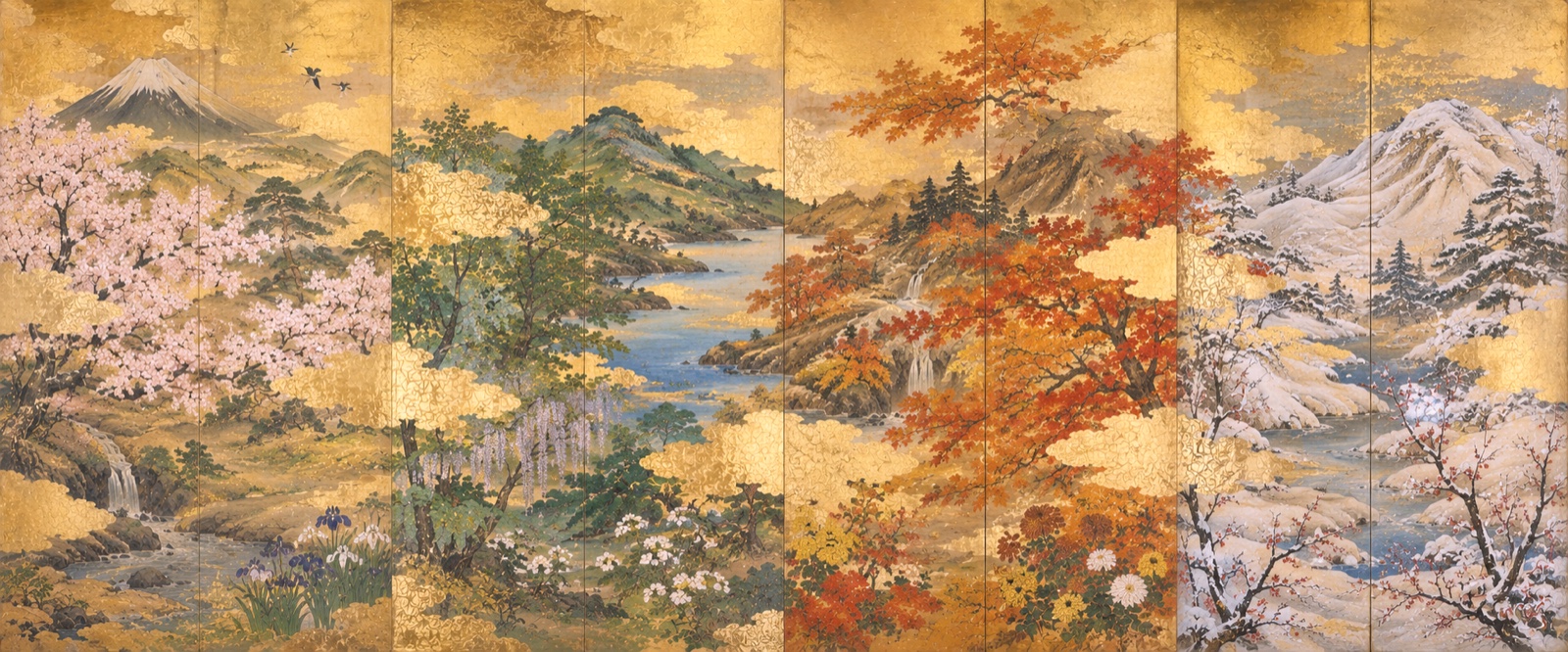 Papier peint fresque carte ancienne - Le Paravent des Saisons