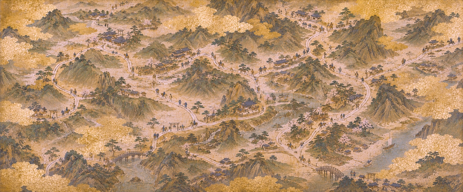 Papier peint fresque carte ancienne - La Carte des Routes