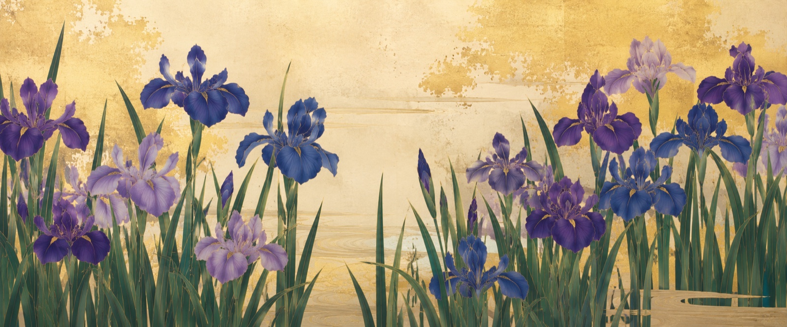 Iris au bord de l'eau