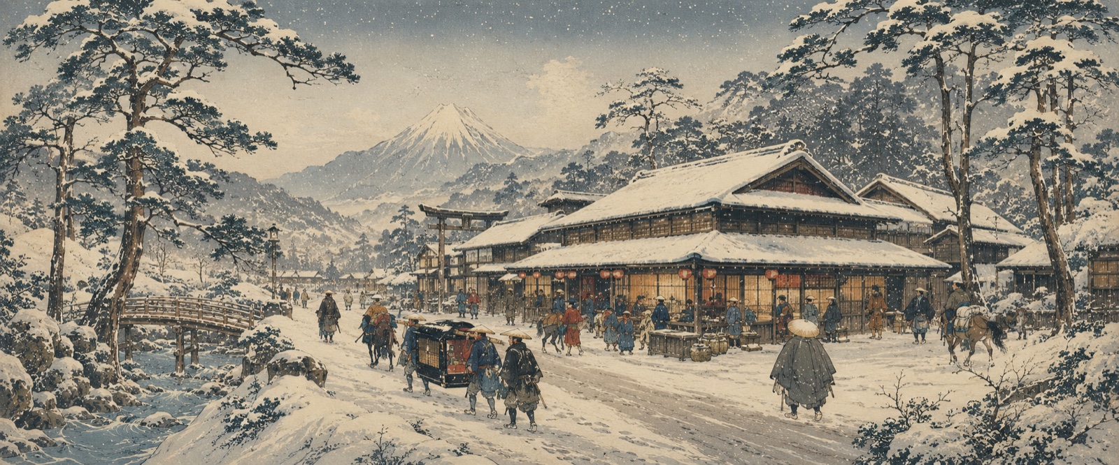 Relais sous la neige