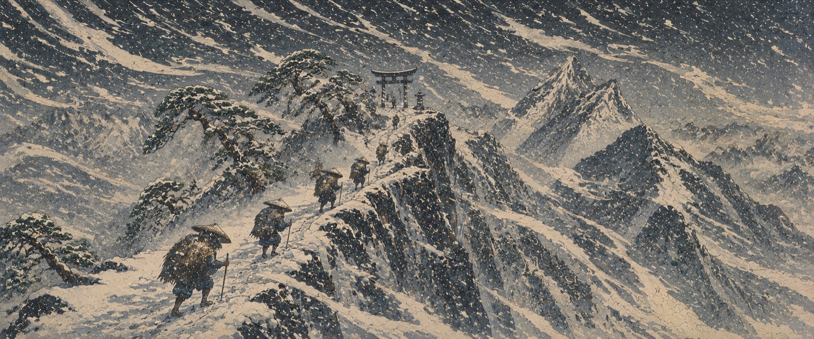 Tempête de neige au col