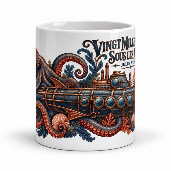 Mug Jules Verne - Le Nautilus et les profondeurs, Manufacture Arssans