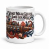 Mug Jules Verne - Le Nautilus et les profondeurs, anse à droite