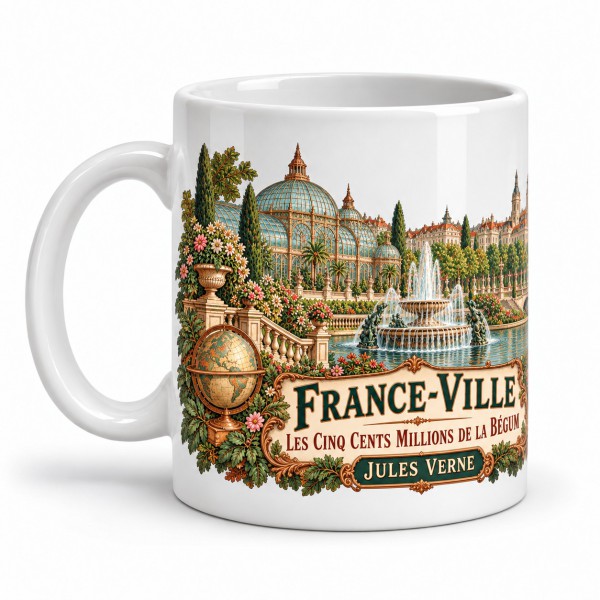 Mug Jules Verne - France-Ville, anse à gauche