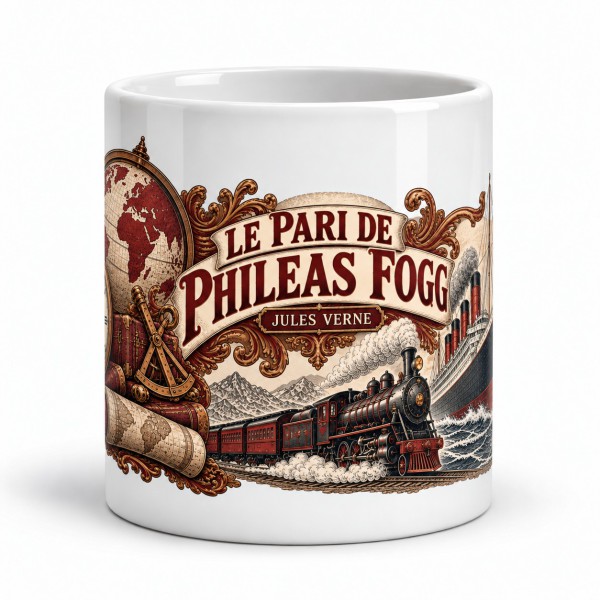 Mug Jules Verne - Le pari de Phileas Fogg, Manufacture Arssans