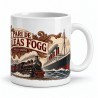 Mug Jules Verne - Le pari de Phileas Fogg, anse à droite