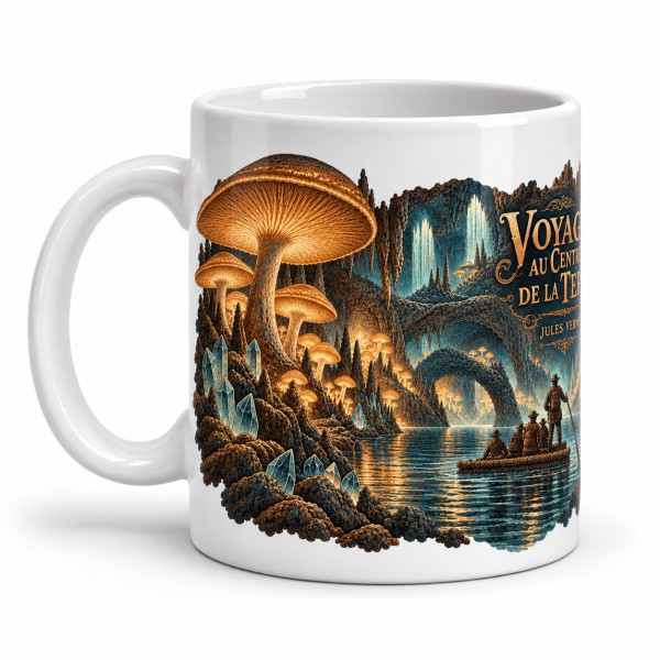 Mug Jules Verne - La mer souterraine, anse à gauche