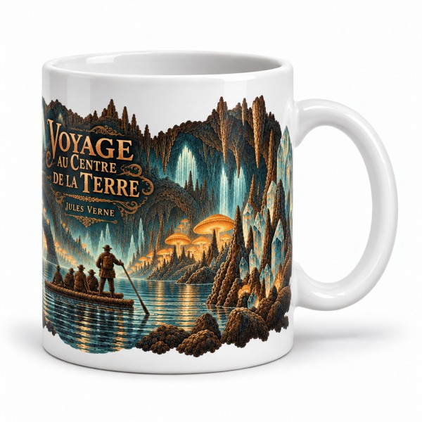 Mug Jules Verne - La mer souterraine, anse à droite