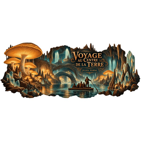Mug Jules Verne - La mer souterraine, décor à plat