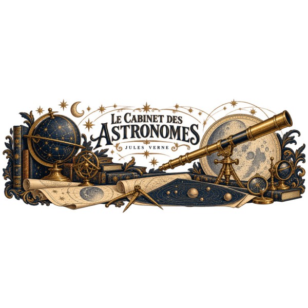 Mug Jules Verne - Le cabinet des astronomes, décor à plat