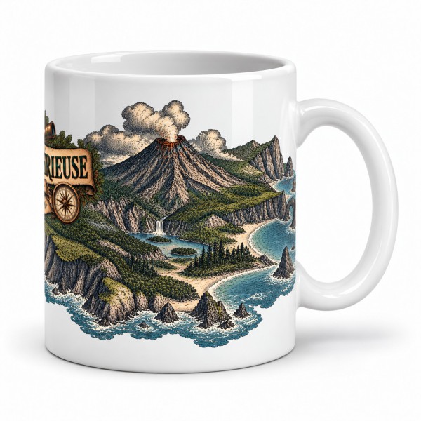 Mug Jules Verne - L’île Lincoln, anse à droite