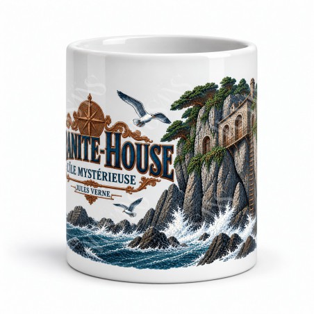Mug Jules Verne - Granite-House, vue de face