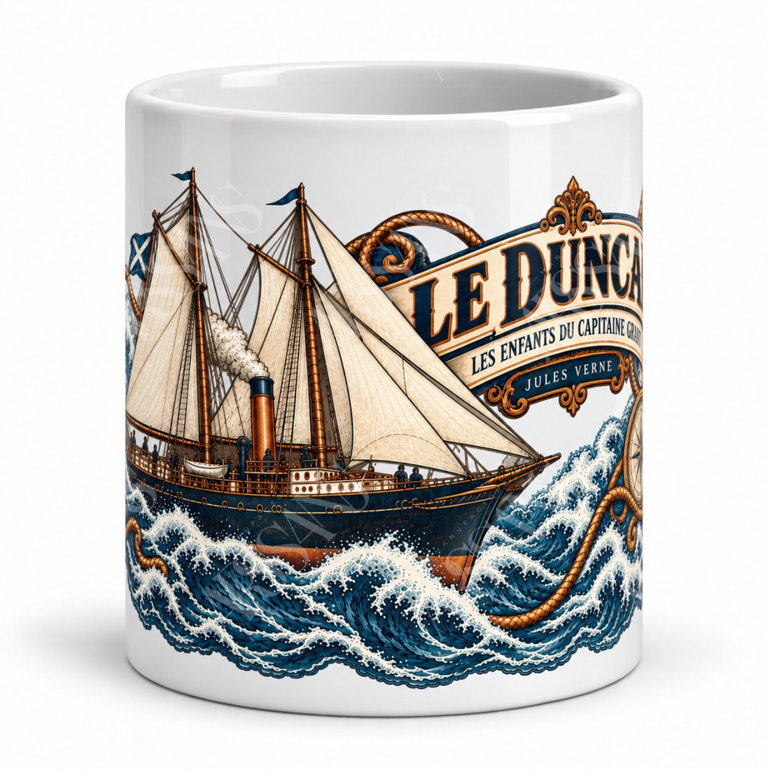 Mug Jules Verne - Le Duncan, vue de face