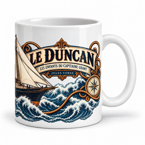 Mug Jules Verne - Le Duncan, anse à droite