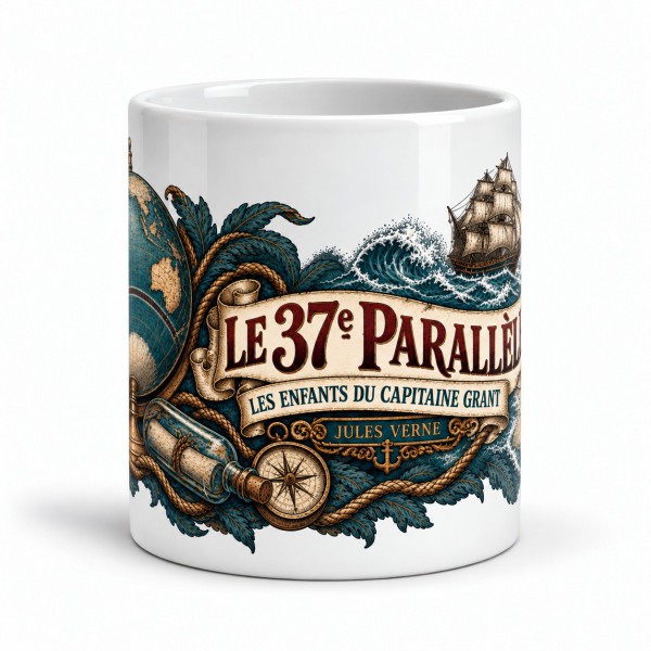 Mug Jules Verne - Le trente-septième parallèle, Manufacture Arssans