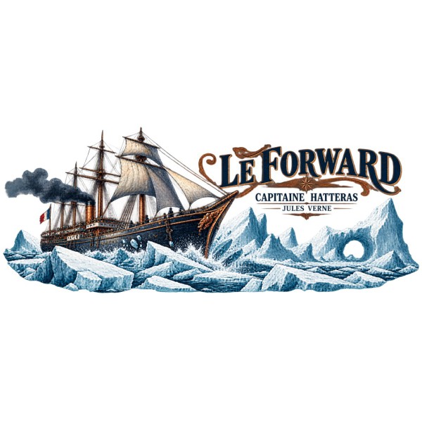 Mug Jules Verne - Le Forward dans les glaces, décor à plat