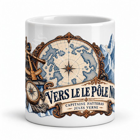 Mug Jules Verne - Vers le pôle Nord, vue de face