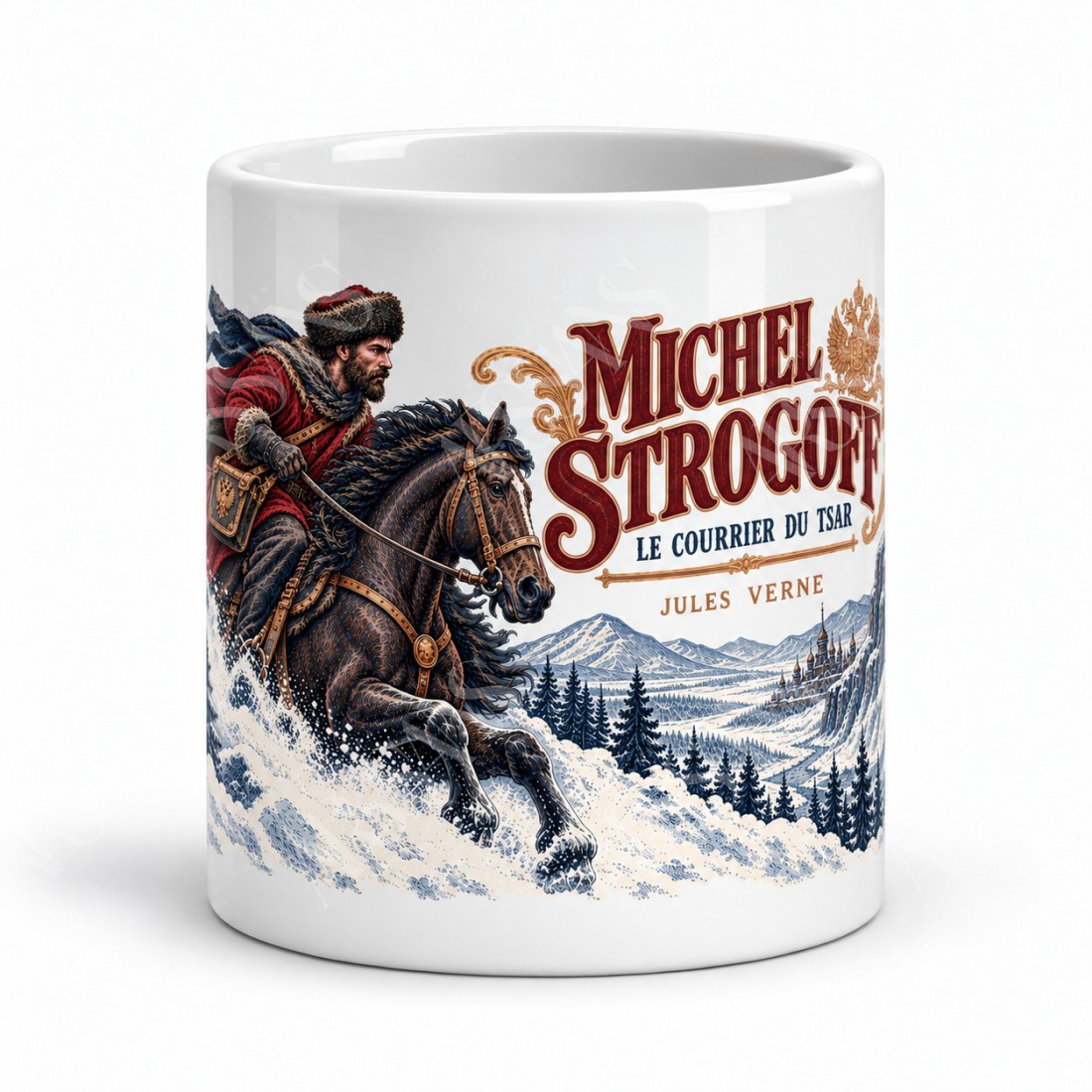 Mug Jules Verne - Le courrier du tsar, vue de face
