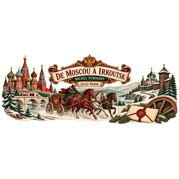 Mug Jules Verne - De Moscou à Irkoutsk, décor à plat