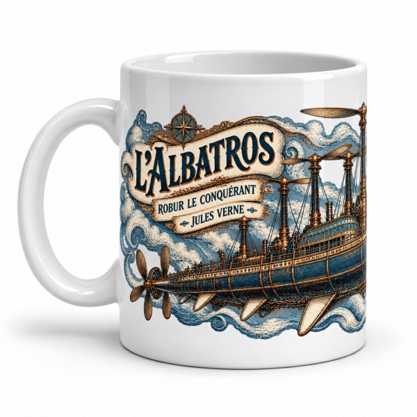 Mug Jules Verne - L’Albatros, anse à gauche