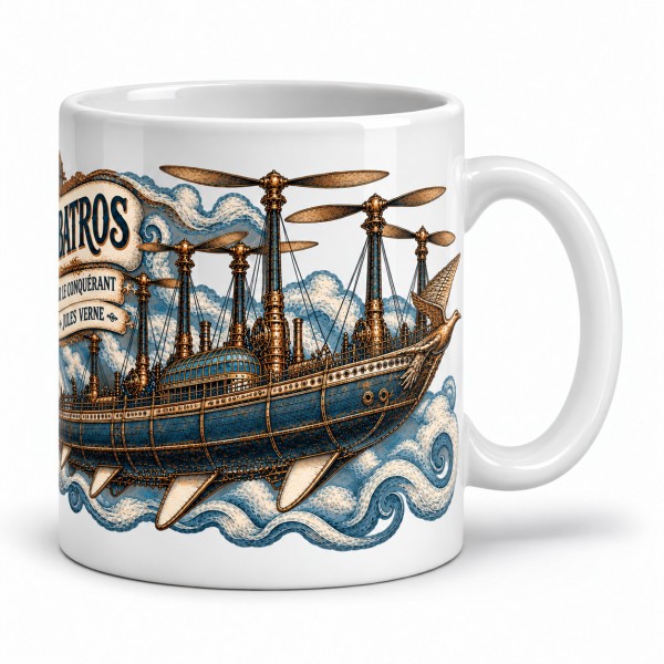 Mug Jules Verne - L’Albatros, anse à droite