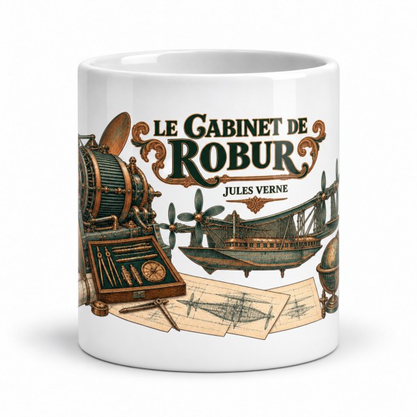 Mug Jules Verne - Le cabinet de Robur, Manufacture Arssans