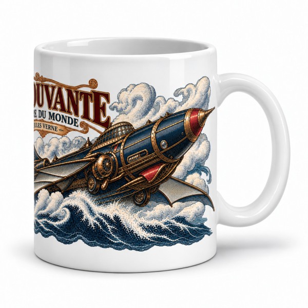 Mug Jules Verne - L’Épouvante, anse à droite
