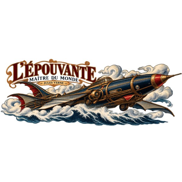 Mug Jules Verne - L’Épouvante, décor à plat