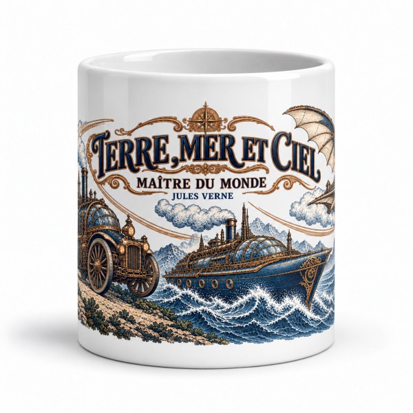 Mug Jules Verne - Terre, mer et ciel, Manufacture Arssans