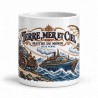 Mug Jules Verne - Terre, mer et ciel, vue de face