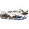 Mug Jules Verne - Terre, mer et ciel, décor à plat