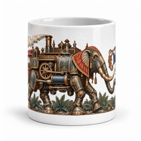 Mug Jules Verne - L’éléphant mécanique, vue de face