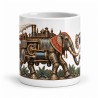 Mug Jules Verne - L’éléphant mécanique, vue de face