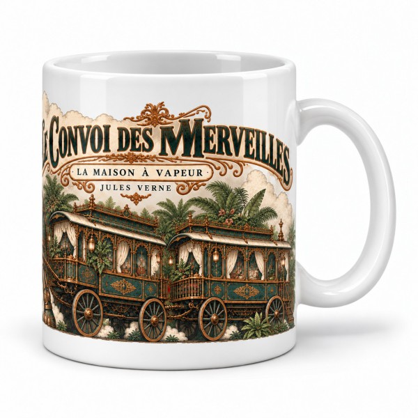 Mug Jules Verne - Le convoi des merveilles, anse à droite