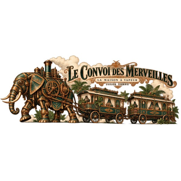 Mug Jules Verne - Le convoi des merveilles, décor à plat