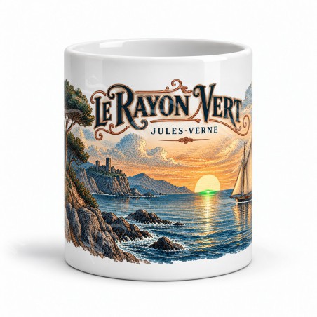 Mug Jules Verne - Le dernier éclat du soleil, vue de face