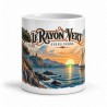 Mug Jules Verne - Le dernier éclat du soleil, vue de face