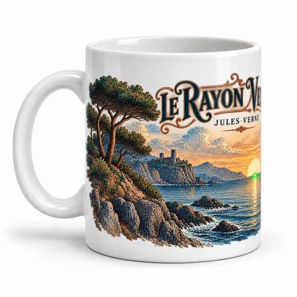Mug Jules Verne - Le dernier éclat du soleil, anse à gauche