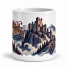 Mug Jules Verne - Le château dans la brume, vue de face