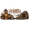 Mug Jules Verne - La lampe du mineur, décor à plat